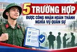5 trường hợp được công nhận hoàn thành nghĩa vụ quân sự