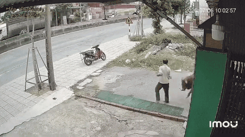Clip: Vừa dắt bò ra cổng, người đàn ông gặp cảnh đáng sợ khiến ai xem cũng rùng mình