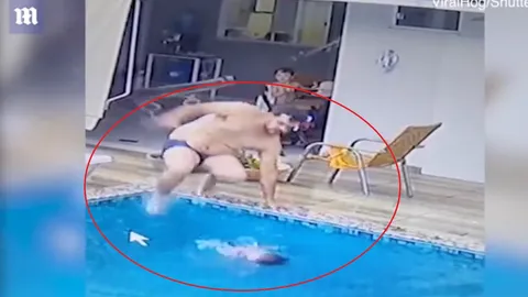 Video: Phản ứng cực nhanh như “siêu nhân” cứu con gái 14 tháng tuổi thoát đuối nước trong gan tất