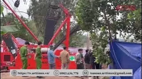 Sắp hoàn tất việc cứu hộ bé trai lọt vào trụ bê-tông sâu 35 m
