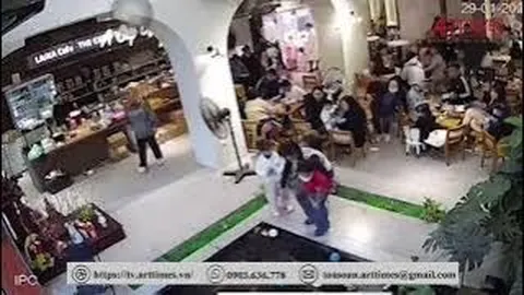 BÉ GÁI RƠI XUỐNG BỂ CÁ TRONG QUÁN CÀ PHÊ, LỜI CẢNH BÁO CHO CÁC GIA ĐÌNH DẪN CON ĐI CHƠI NƠI CÔNG CỘNG