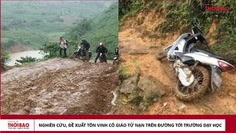 Nghiên cứu, đề xuất tôn vinh cô giáo tử nạn trên đường tới trường dạy học