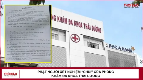 Phạt người xét nghiệm “chui” của Phòng khám Đa khoa Thái Dương