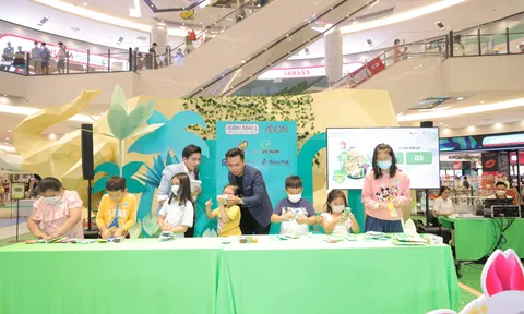 THU GOM VÀ TÁI CHẾ VỎ HỘP GIẤY ĐỰNG ĐỒ UỐNG Đã QUA SỬ DỤNG TẠI AEON MALL Ở HÀ NỘI