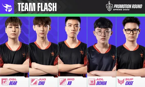 Team Flash nhẹ nhàng vượt qua trận đấu đầu tiên của vòng thăng hạng