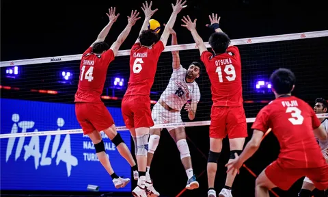Link xem trực tiếp bóng chuyền nam VNL 2023 ngày 5/6: Số 1 châu Á Iran vs Nhật Bản