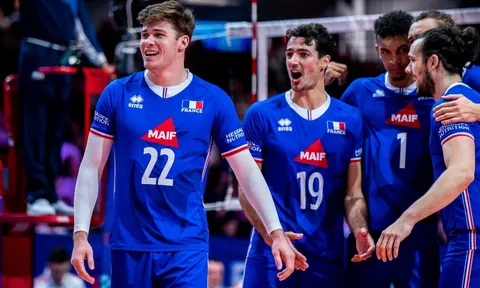 Trực tiếp bóng chuyền nam VNL 2023: HCV Olympic Pháp vs Ba Lan, 14h00 ngày 7/6