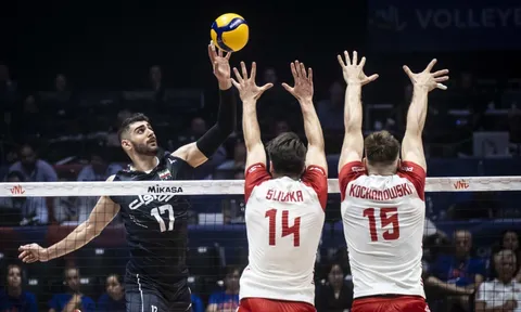 Lịch thi đấu bóng chuyền nam VNL 2023 ngày 8/6: Iran đụng độ số 1 thế giới