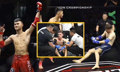 Võ sĩ Việt Nam 19 tuổi knock-out tay đấm người Anh trong 18 giây tại LION Championship