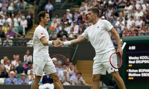 Xác định 2 cặp đấu vào chung kết đôi nam giải quần vợt Wimbledon 2023