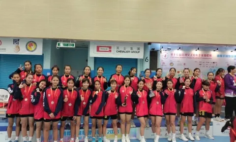 Đội tuyển U17 và U19 Việt Nam giành HCB bóng ném nữ châu Á 2023