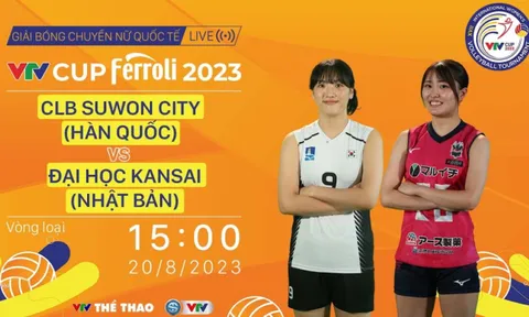 Trực tiếp bóng chuyền nữ VTV Cup 2023: Hàn Quốc vs Nhật Bản, 15h00 ngày 20/8