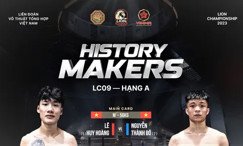 Xác định các cặp đấu MMA LION Championship 9: Thành Đô vs Huy Hoàng