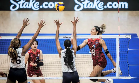Trực tiếp bóng chuyền nữ Thái Lan vs ĐKVĐ Mỹ: Tranh vé dự Olympic 2024