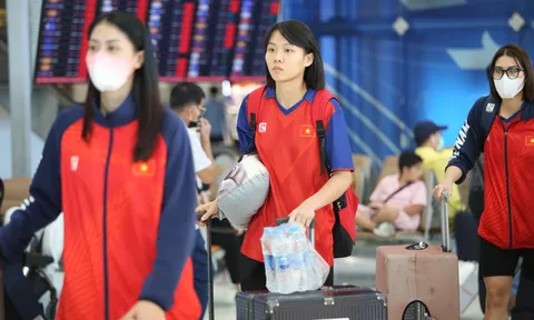 Đội tuyển bóng chuyền nữ Việt Nam xuất quân dự ASIAD ngày 28/9
