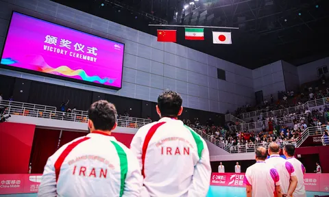 Trao thưởng môn bóng chuyền nam ASAID 19: Iran vô địch
