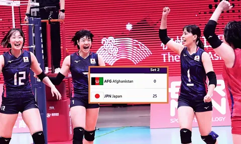 Thắng 25-0 ở ASIAD 19, bóng chuyền nữ Nhật Bản đi vào lịch sử thế giới