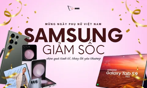 Quà tặng 20-10: Galaxy S23 Ultra, Z Flip5, Z Fold5 giảm giá mạnh dịp lễ