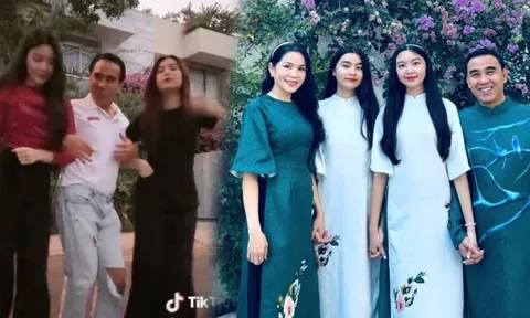 Video: MC Quyền Linh lên đồ rách rưới 'đọ dáng' bên 2 cô con gái diện mạo 'cực phẩm'