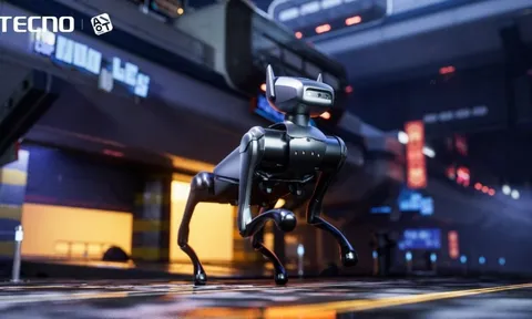 Tecno công bố kính AR không dây, máy chơi game cầm tay và chú chó robot Dynamic 1