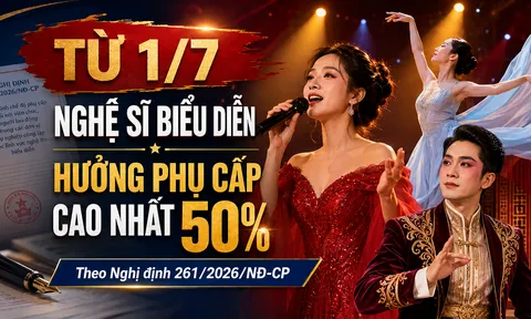 Từ 1/7, nghệ sĩ biểu diễn được hưởng phụ cấp ưu đãi nghề cao nhất 50%