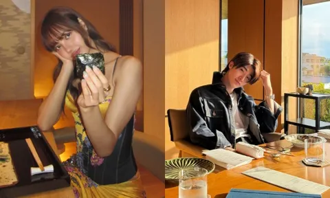 Loạt ảnh "tố" Lisa và "hồng hài nhi" Blue Pongtiwat hẹn hò ở London