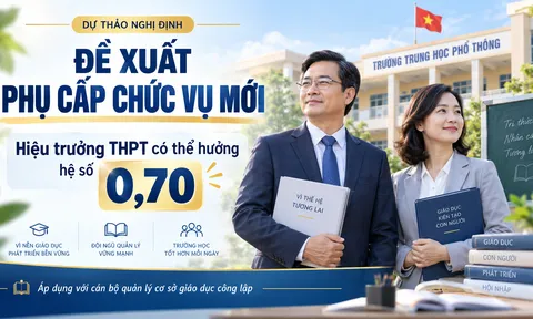 Đề xuất phụ cấp chức vụ mới với hiệu trưởng, phó hiệu trưởng các trường công lập