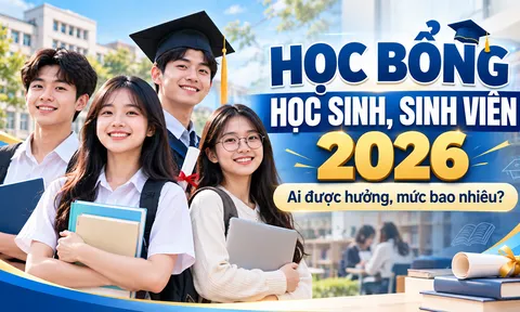Quy định về học bổng học sinh, sinh viên mới nhất: Ai được hưởng, mức bao nhiêu?