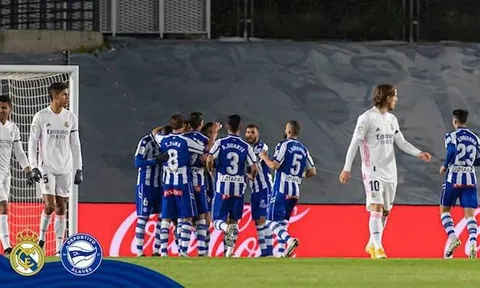 Thua sốc Alaves, Real Madrid trở lại mặt đất