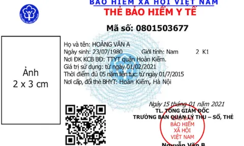 Từ 1/4/2021, người dân sử dụng mẫu thẻ bảo hiểm y tế mới