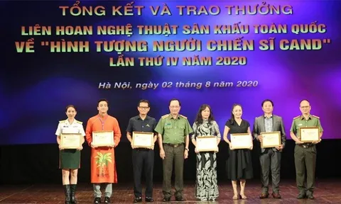 Bế mạc Liên hoan nghệ thuật sân khấu toàn quốc về "Hình tượng người chiến sĩ CAND"