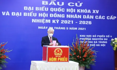Tổng Bí thư Nguyễn Phú Trọng: "Tôi tin chắc rằng cuộc bầu cử lần này thành công tốt đẹp"