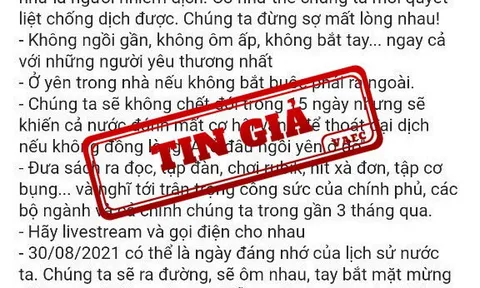 Giả mạo phát ngôn chỉ đạo chống dịch của phó thủ tướng