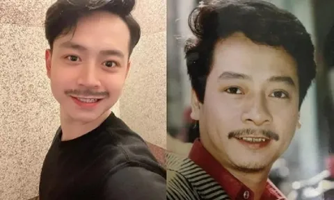 Con trai cố NSND Hoàng Dũng “cosplay” bố giống như “hai giọt nước”