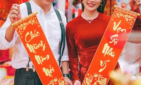 Đức Thịnh - Thanh Thuý rạng ngời hạnh phúc trong bộ ảnh Tết