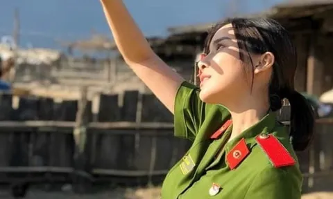 Ngỡ ngàng nhan sắc đời thực của “Thiếu úy Hạ Lam” Cao Thái Hà