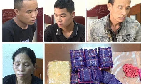 Thanh Hóa: Bắt 4 đối tượng "cõng" 12.000 viên ma túy và một bánh heroin