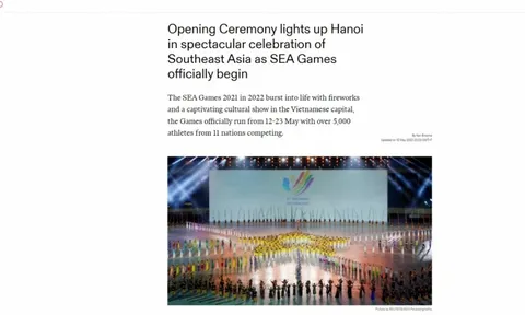 Truyền thông quốc tế ấn tượng với Lễ khai mạc SEA Games 31