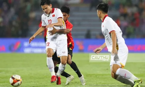 4 lần đưa bóng chạm xà, U23 Việt Nam vẫn thắng dễ U23 Timor Leste