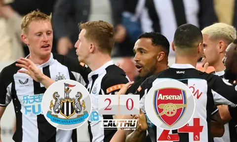 Arsenal thua Newcastle, mộng Champions League tan dần