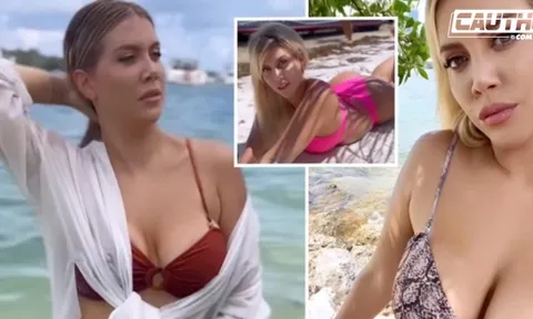 Wanda Nara gây kinh ngạc khi khoe loạt đồ bơi trên bãi biển