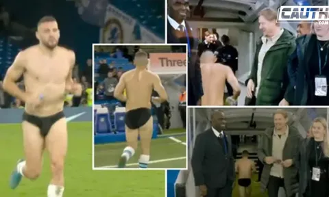 Mateo Kovacic cởi gần sạch đồ tặng CĐV sau trận Chelsea 1-1 Man United