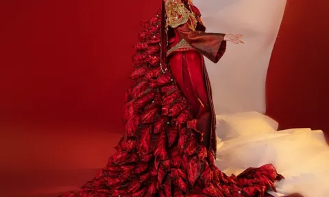 Miss International 2022: Cận cảnh quốc phục của Á hậu Phương Anh