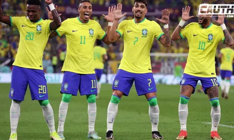 Brazil biến sân 974 thành sàn diễn của vũ điệu Samba
