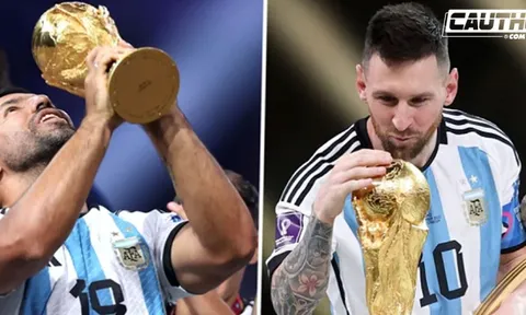 "Đặt cược" bạn thân giành Quả Bóng Vàng World Cup, Aguero thắng to