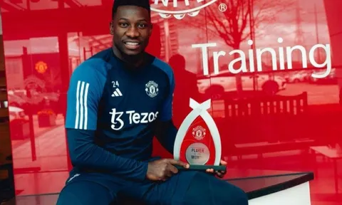 Andre Onana nhận giải thưởng cao quý trước đại chiến với Liverpool