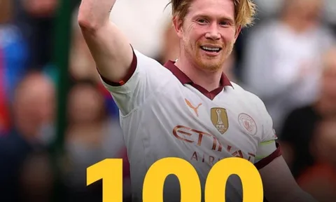 Kevin De Bruyne ghi tên vào lịch sử Man City ngày chói sáng rực rỡ