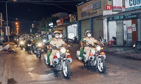 Bình Thuận: Ra quân kiểm tra việc chấp hành quy định không ra đường sau 19h