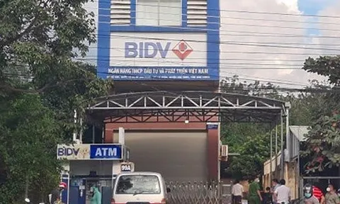 Bình Dương: Điều tra vụ cướp táo tợn tại chi nhánh Ngân hàng BIDV