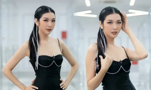 Á hậu Thúy Vân diện váy ôm sát quyến rũ, body xuất sắc khiến dân tình không thể rời mắt